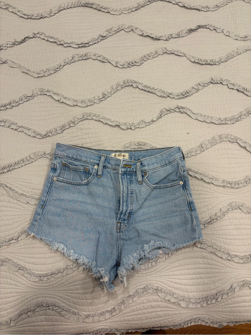 Madewell Light Blue Denim Cutoff Shorts